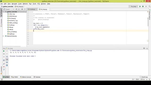 Python Tutorials | Part-5 | For loop, List comprehension, Dictionary Comprehension смотреть онлайн