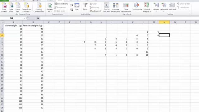 Excel: Make a stem and leaf plot смотреть онлайн