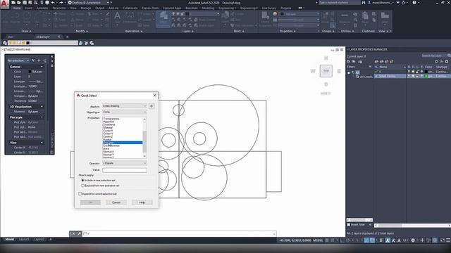 Select objects based on specific properties | AutoCAD Tips in 60 Seconds смотреть онлайн