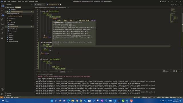 Plotly Deep Learning App : Adding accordion using dash bootstrap component смотреть онлайн