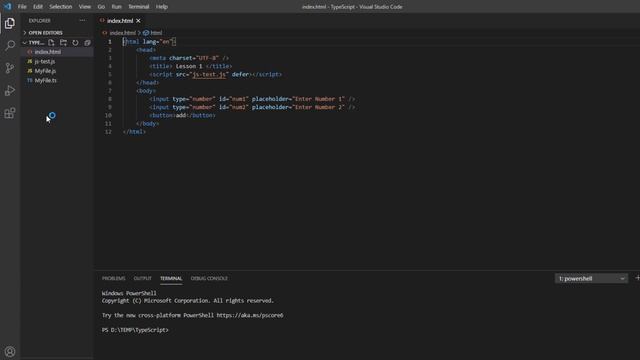 5 تهيئة بيئة العمل مع تايب سكريبت working environment with Type Script смотреть онлайн
