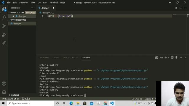 18 If else elif in Python Hindi смотреть онлайн