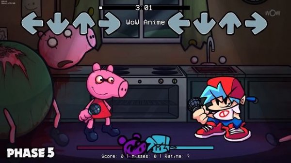 Peppa Pig ALL PHASES | Friday Night Funkin' VS Peppa Pig [Rapping OST - Bacon Breakfast in Friday]