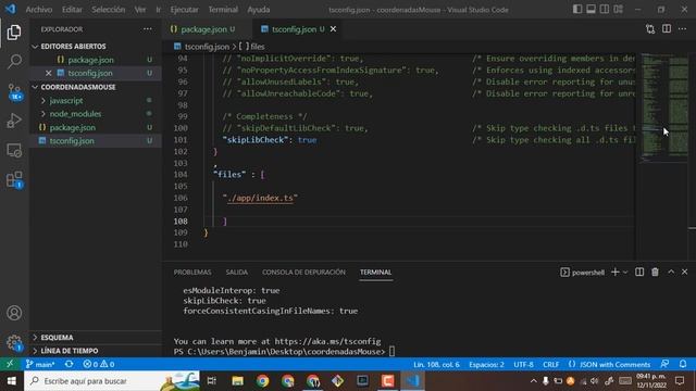 Configurar el editor para compilar código typescript смотреть онлайн