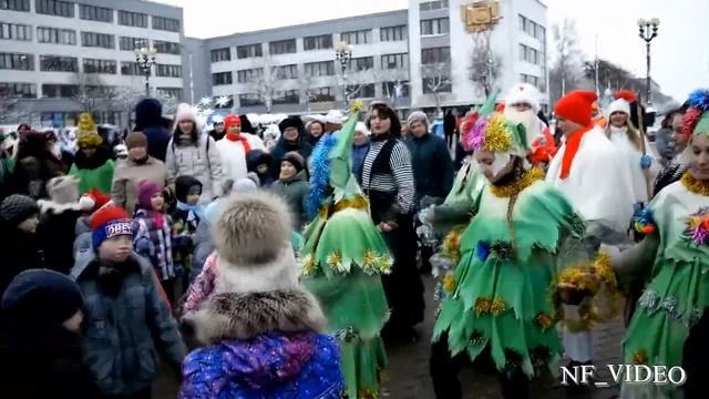 Парад Дедов Морозов г.Борисов смотреть онлайн