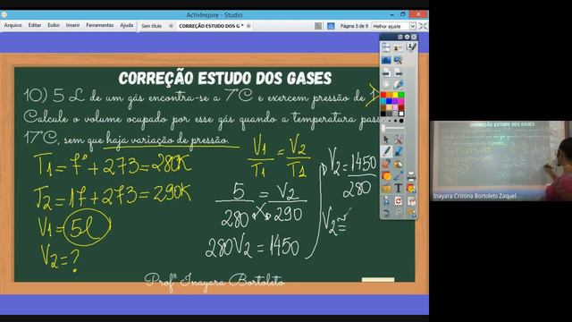 Correção Lista Estudos Dos Gases - Parte 02
