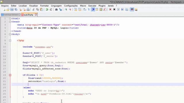 Curso de PHP #39 - MySQL - Sistema de Login básico смотреть онлайн