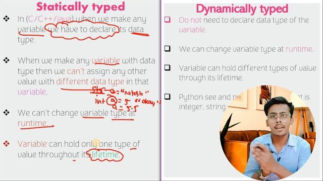Static v/s Dynamic typed language | python ,C, C++, Go lang, etc.| Nitesh Trivenita | @OkayTechie смотреть онлайн