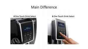 DeLonghi ECAM 350.55.B and ECAM 350.75.S Coffee Machine Comparison