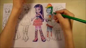 #3 Рисую  Май Литл Пони   Девушки Эквестрии