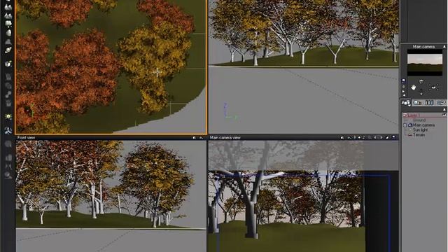 Vue | Autumn Scene - Forest Ecosystem and Lighting смотреть онлайн