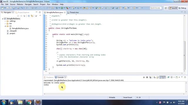 Java StringBuffer [getChars method] | Java Tutorial смотреть онлайн
