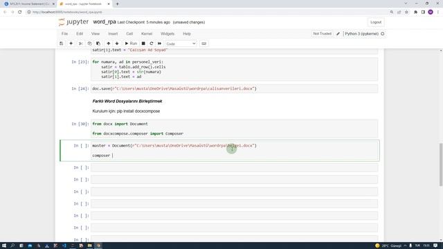 Python ile Word Otomasyonu Bölüm 4 смотреть онлайн