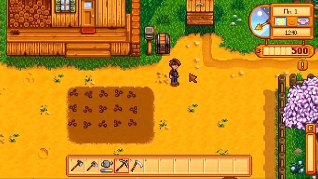 Посев Пастернака / День 1 / Прохождение Stardew Valley смотреть онлайн