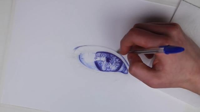 How to Draw a Realistic Eye With a Ballpoint Pen смотреть онлайн