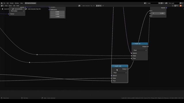 How to fit instances on faces - Castle generator (5/xx). Blender Geometry Nodes. смотреть онлайн