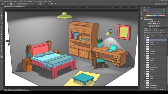 Do 3D pro 2D: Colorindo Simples e Descomplicado - maneira mais fácil que encontrei!! смотреть онлайн