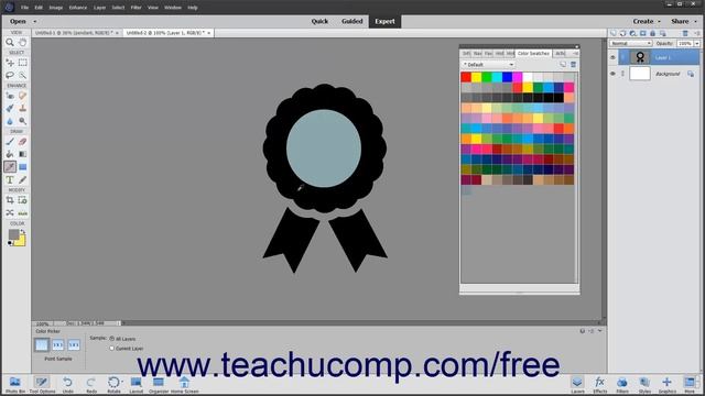 How to Select Colors with the Swatches Panel in Adobe Photoshop Elements 2023: A Training Tutorial смотреть онлайн