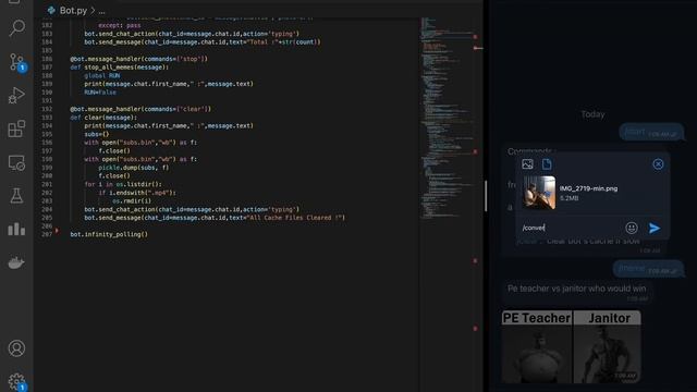 My Python Telegram Meme Bot | Codenzyme | Python Project смотреть онлайн
