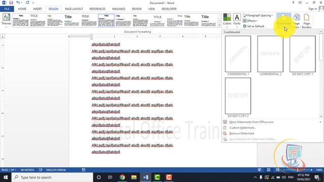 MS WORD LECTURE IN MARATHI PART 7 смотреть онлайн
