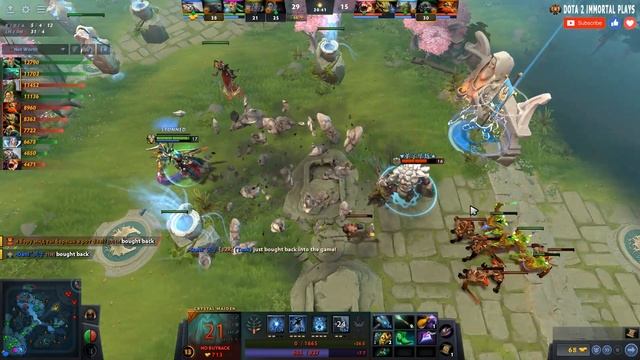Crystal Maiden Hard Support | 7.31b | Pos 5 CM Guide | Dota 2 Immortal Gameplay смотреть онлайн
