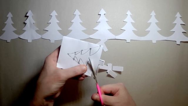 ? How to make a Christmas tree garland with your own hands from A4 paper? смотреть онлайн
