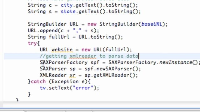 Android Application Development Tutorial - 157 - SAXParserFactory and XMLReader смотреть онлайн