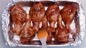 Куриная голень в духовке. Маринад для курицы. Chicken thigh in the oven. Marinade for chicken.