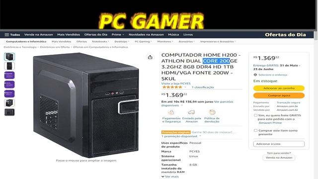 COMPUTADOR PICHAU PATER, INTEL I3-8100, UHD INTEL 630, 8GB DDR4, SSD 120GB смотреть онлайн