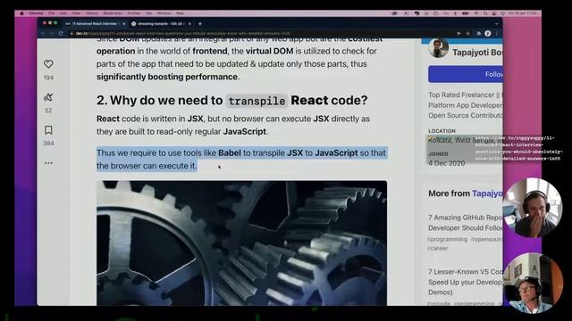 Let's Talk React - Code Review and React Interview Questions смотреть онлайн