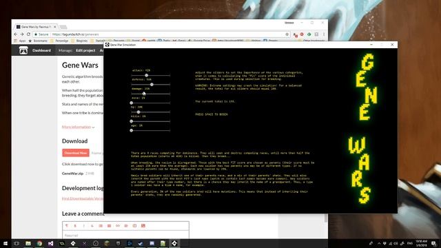 Gene Wars - Download my Genetic Algorithm смотреть онлайн