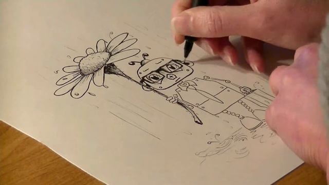 Rainy Days and Mondays | Robot Speed Drawing смотреть онлайн