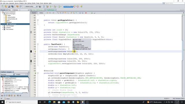 How to Custom JTextField JPasswordField With Shadow смотреть онлайн