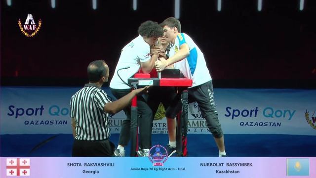 2023 WAF WORLD ARMWRESTLING CHAMPIONSHIP JUNIORS RIGHT ARM FINALS