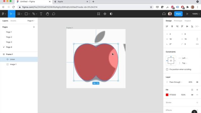 Making of Apple 24x24 icon in Figma смотреть онлайн