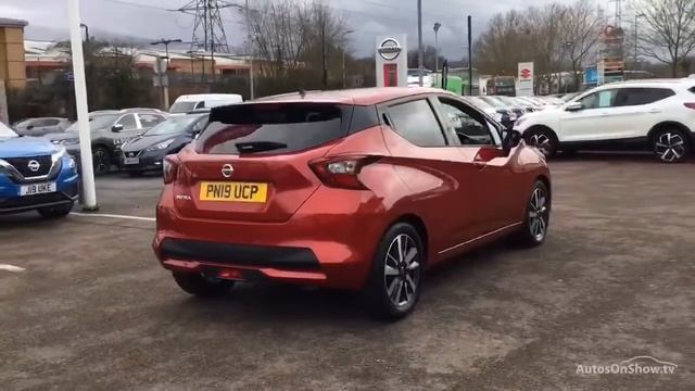 PN19UCP NISSAN MICRA IG-T TEKNA XTRONIC RED 2019, MC Glyn Hopkin Watford Nissan смотреть онлайн