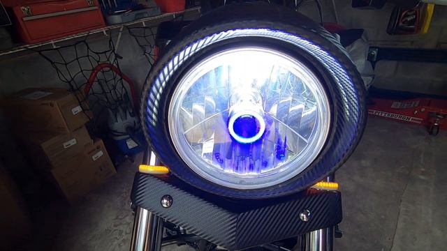 2013 Yamaha Raider ( Install ) H4 LED Headlight Bulb w/Angle Eye Light смотреть онлайн