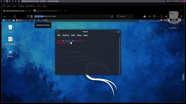 ACESSANDO SISTEMA VIA BROWSER - DOCKER + NOVNC + KALI LINUX смотреть онлайн
