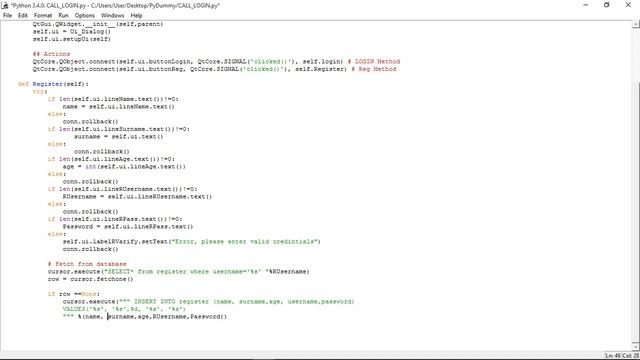 How to create a Login Page in Python And PyQt4 смотреть онлайн