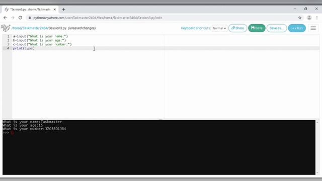 Python Programming|Session 3| working with input function смотреть онлайн