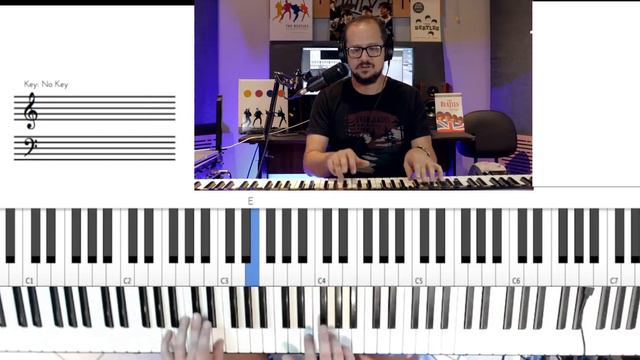 Como tocar a música Get Back no piano смотреть онлайн