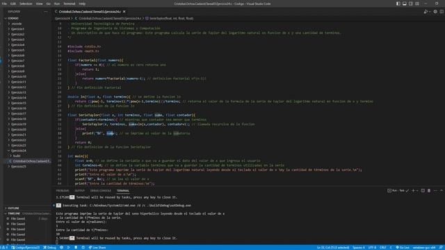 Cristobal Ochoa Cadavid Tarea03 Ejercicio24 c Codigo Visual Studio Code 2023 03 06 22 49 12 смотреть онлайн