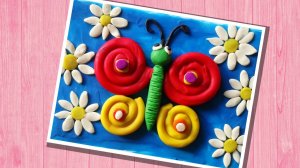 Как слепить бабочку из пластилина #бабочка #какслепитьбабочку #лепимбабочку