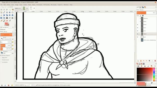 Coloring Comics with GIMP смотреть онлайн