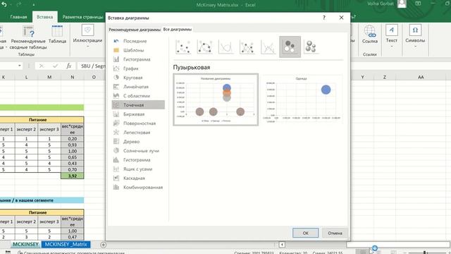 Как построить матрицу Маккинзи в Эксель. McKinsey смотреть онлайн