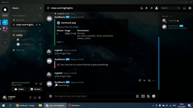 КАК ДОБАВИТЬ МУЗЫКАЛЬНОГО БОТА В ДИСКОРД ?! | СЛУШАЕМ МУЗЫКУ ПРЯМО В ДИСКОРДЕ?! | смотреть онлайн
