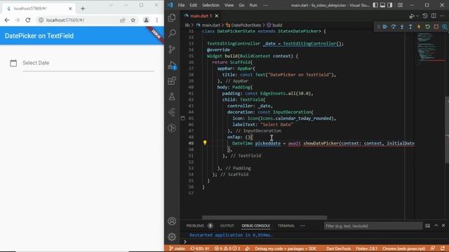 How to Display Date Picker When TextFormfield/TextField is Taped in Flutter? смотреть онлайн