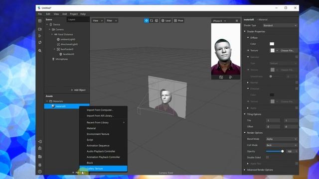 Как добавить загрузку файла из галереи смартфона в Инстаграм маске? Уроки Spark AR Studio. смотреть онлайн