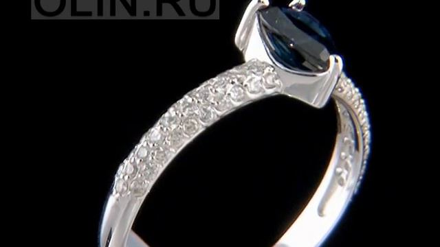 Кольцо с сапфиром и бриллиантами смотреть онлайн