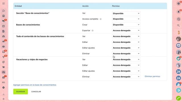 Intranet Social - Permisos de acceso a las bases de conocimientos | Bitrix24 смотреть онлайн